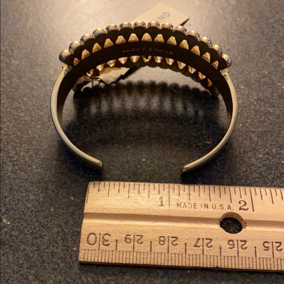 🎉HP🎉NEW inlayed turquoise art deco cuff bracelet - Picture 8 of 8